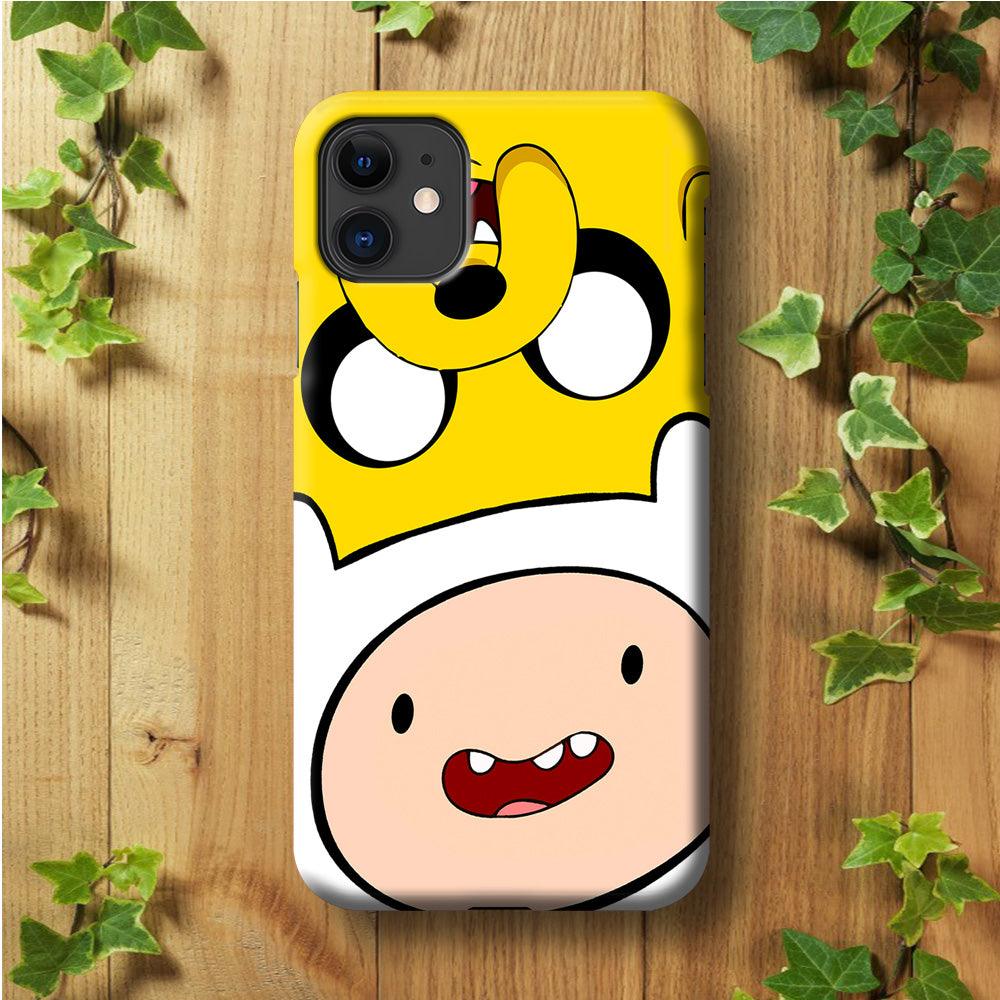 Finn and Jake Adventure Time iPhone 11 Case-Plastic / Full Wrap (3D Case)-Xtracase
