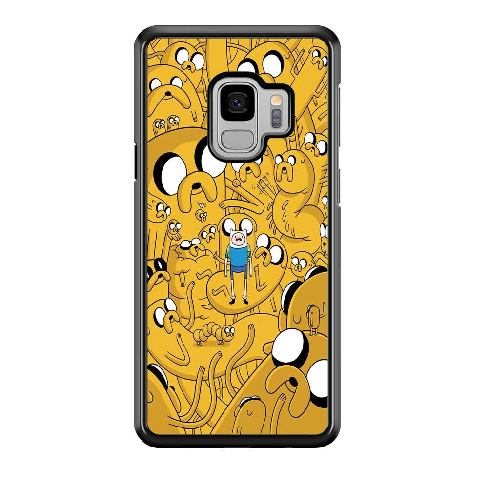Finn and Jake Doodle Samsung Galaxy S9 Case-Plastic / Full Wrap (3D Case)-Xtracase