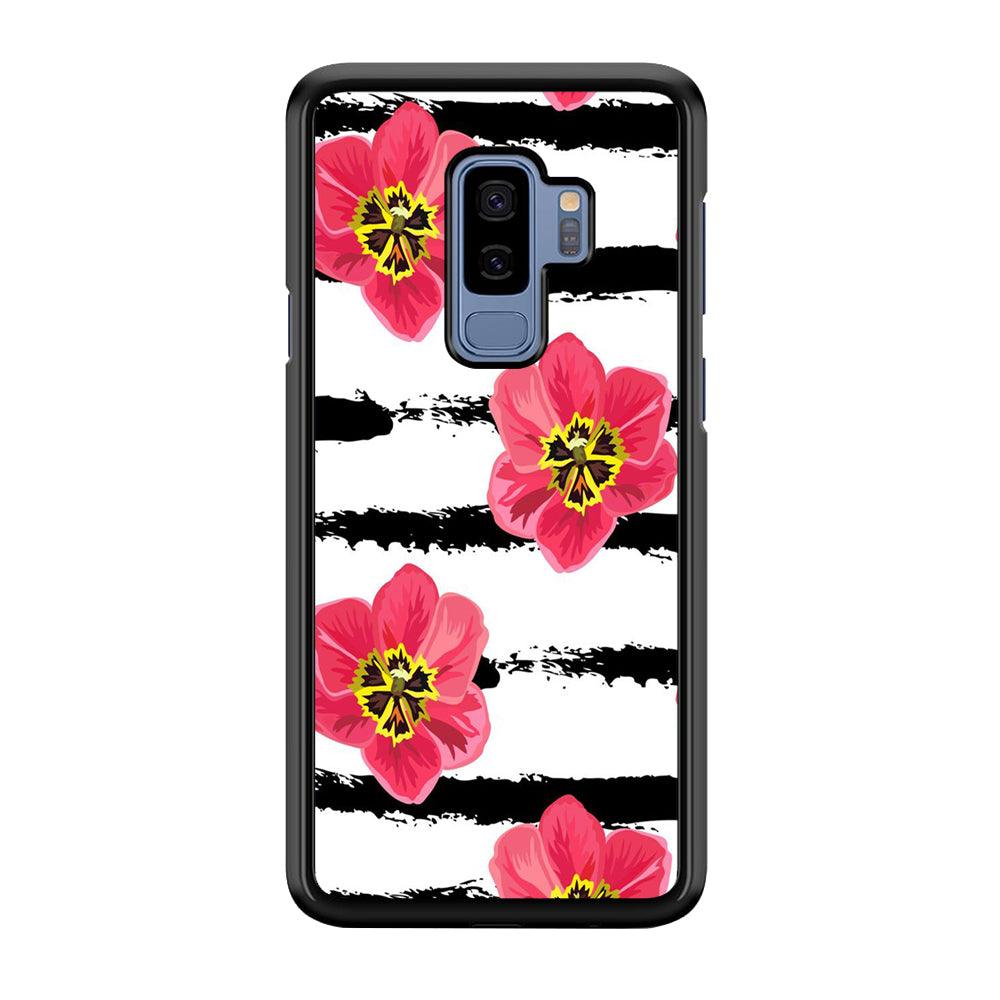 Flower Painting Streak Samsung Galaxy S9 Plus Case-Plastic / Full Wrap (3D Case)-Xtracase