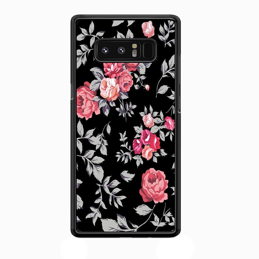 Flower Pattern 004 Samsung Galaxy Note 8 Case-Plastic / Full Wrap (3D Case)-Xtracase