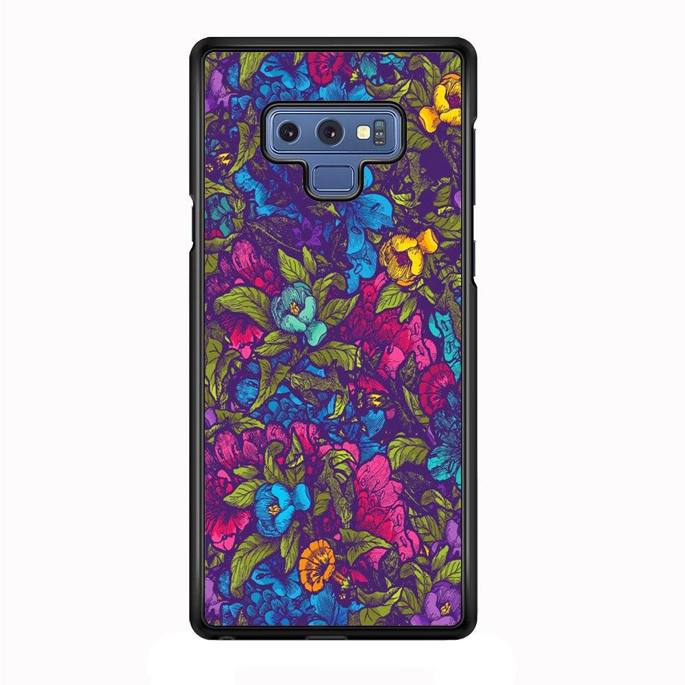 Flower Pattern 005 Samsung Galaxy Note 9 Case-Plastic / Full Wrap (3D Case)-Xtracase