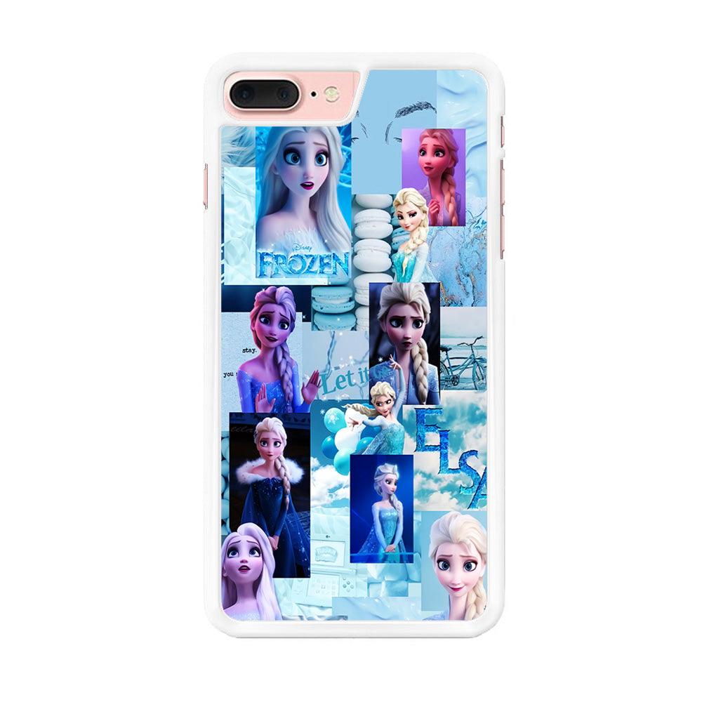 Frozen Elsa Aesthetic iPhone 7 Plus Case-Rubber / White (2D Case)-Xtracase