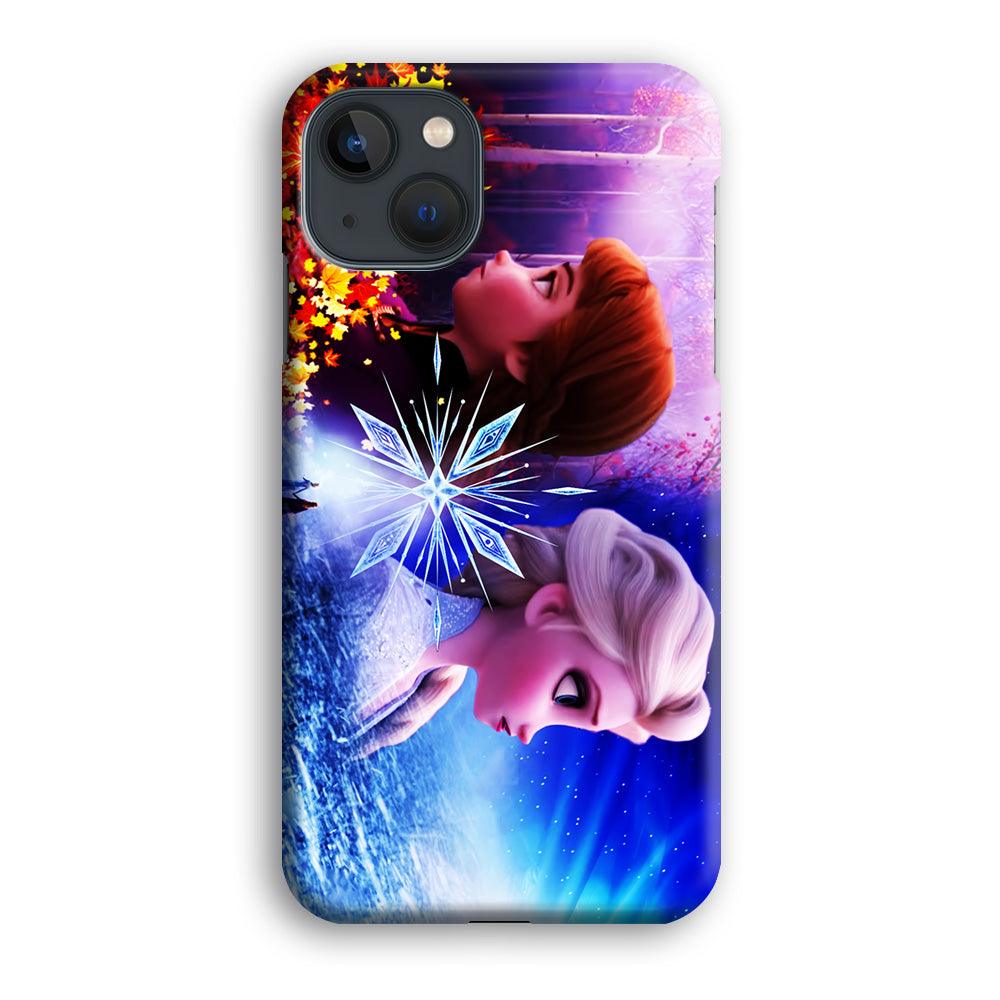 Frozen Elsa and Anna iPhone 13 Pro Case-Plastic / Full Wrap (3D Case)-Xtracase