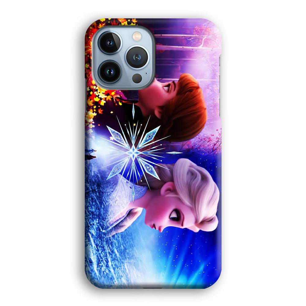 Frozen Elsa and Anna iPhone 13 Pro Max Case-Plastic / Full Wrap (3D Case)-Xtracase