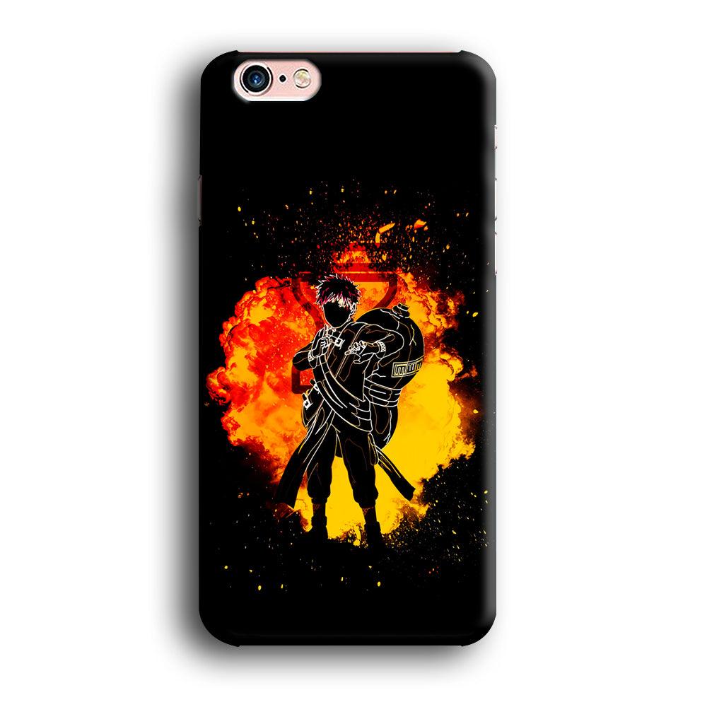 Gaara Silhouette iPhone 6 | 6s Case-Plastic / Full Wrap (3D Case)-Xtracase