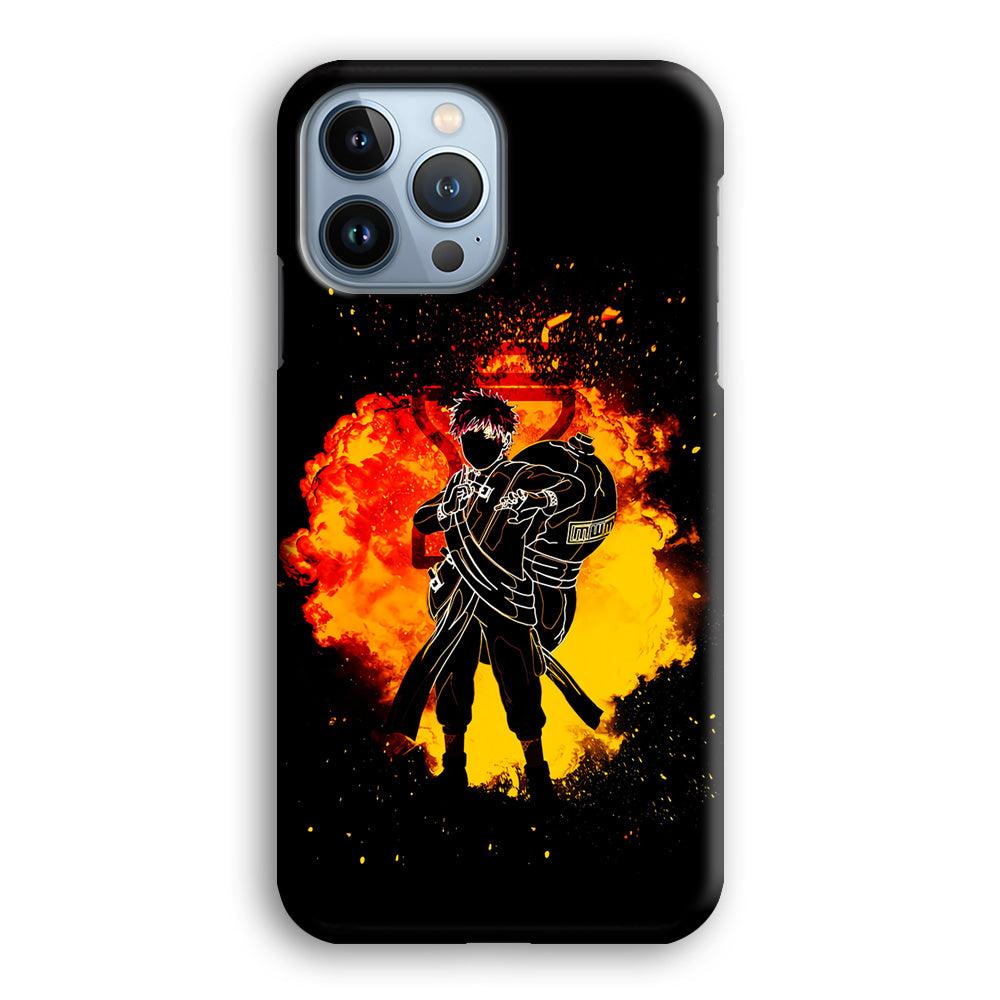 Gaara Silhouette iPhone 13 Pro Case-Plastic / Full Wrap (3D Case)-Xtracase