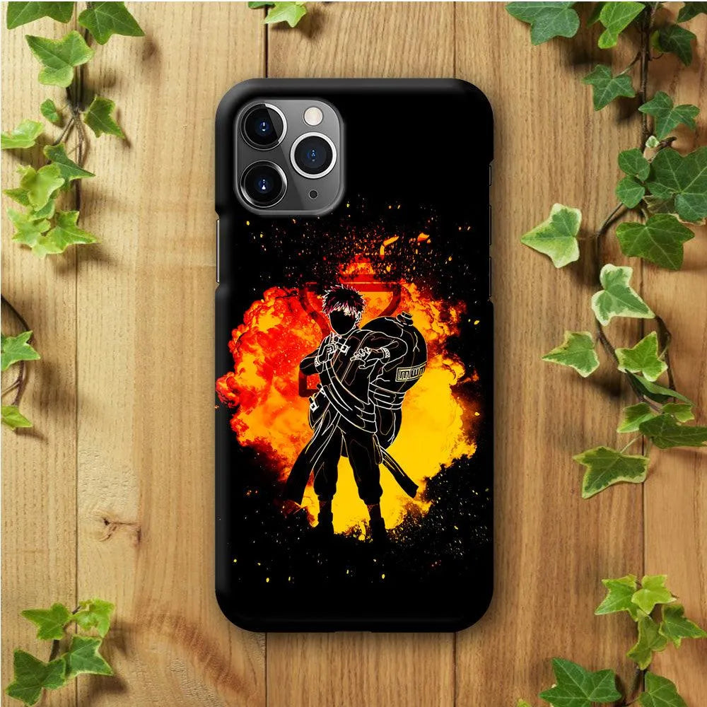 Gaara Silhouette iPhone 11 Pro Case-Plastic / Full Wrap (3D Case)-Xtracase