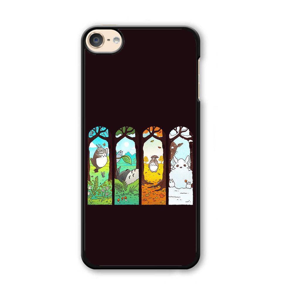 Ghibli Elemental Charms Brown iPod Touch 6 Case-Plastic / Full Wrap (3D Case)-Xtracase