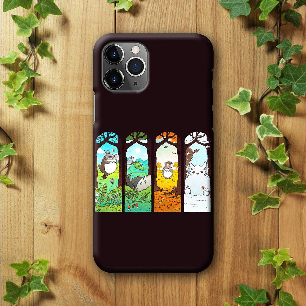Ghibli Elemental Charms Brown iPhone 11 Pro Case-Plastic / Full Wrap (3D Case)-Xtracase