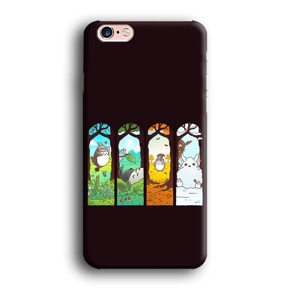 Ghibli Elemental Charms Brown iPhone 6 | 6s Case-Plastic / Full Wrap (3D Case)-Xtracase