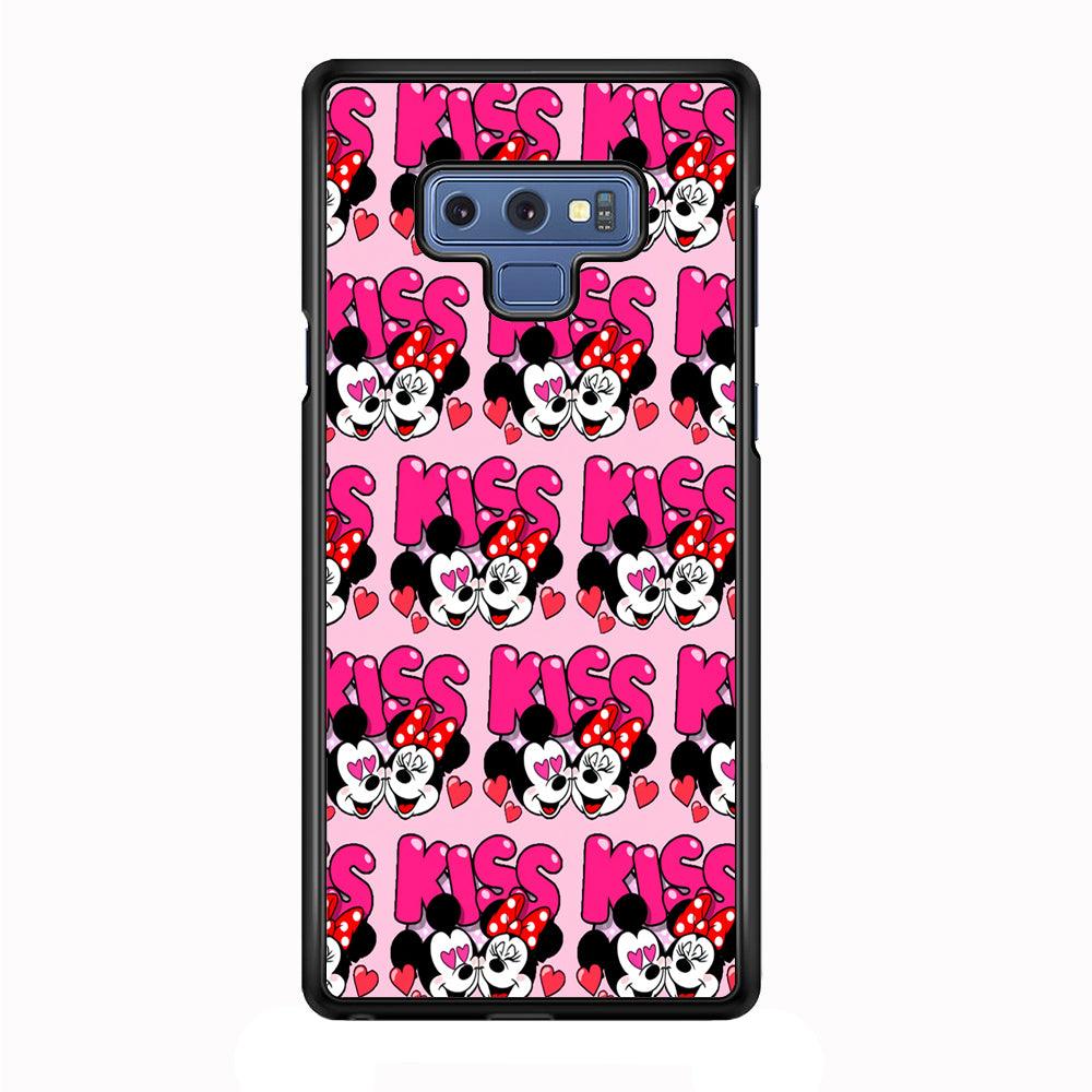 Girly Kiss Mickey Mouse Couple Samsung Galaxy Note 9 Case-Plastic / Full Wrap (3D Case)-Xtracase
