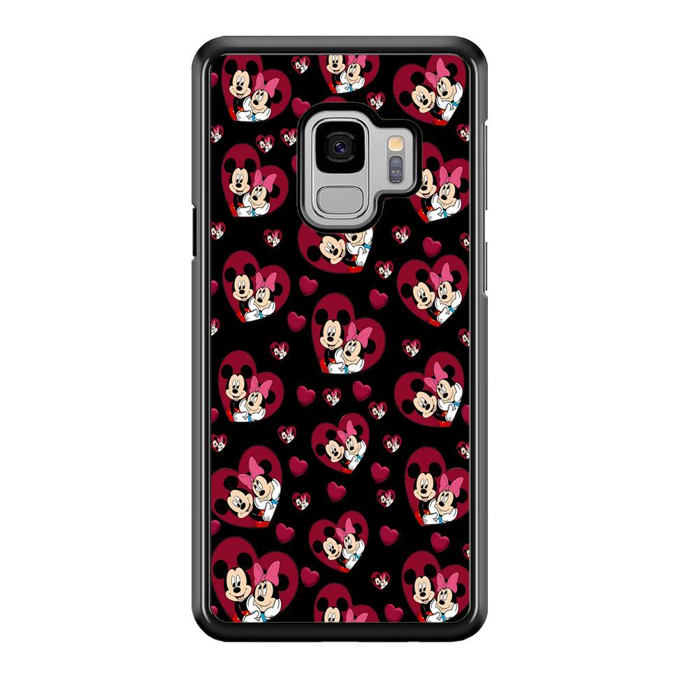 Girly Mickey Mouse Couple Samsung Galaxy S9 Case-Plastic / Full Wrap (3D Case)-Xtracase