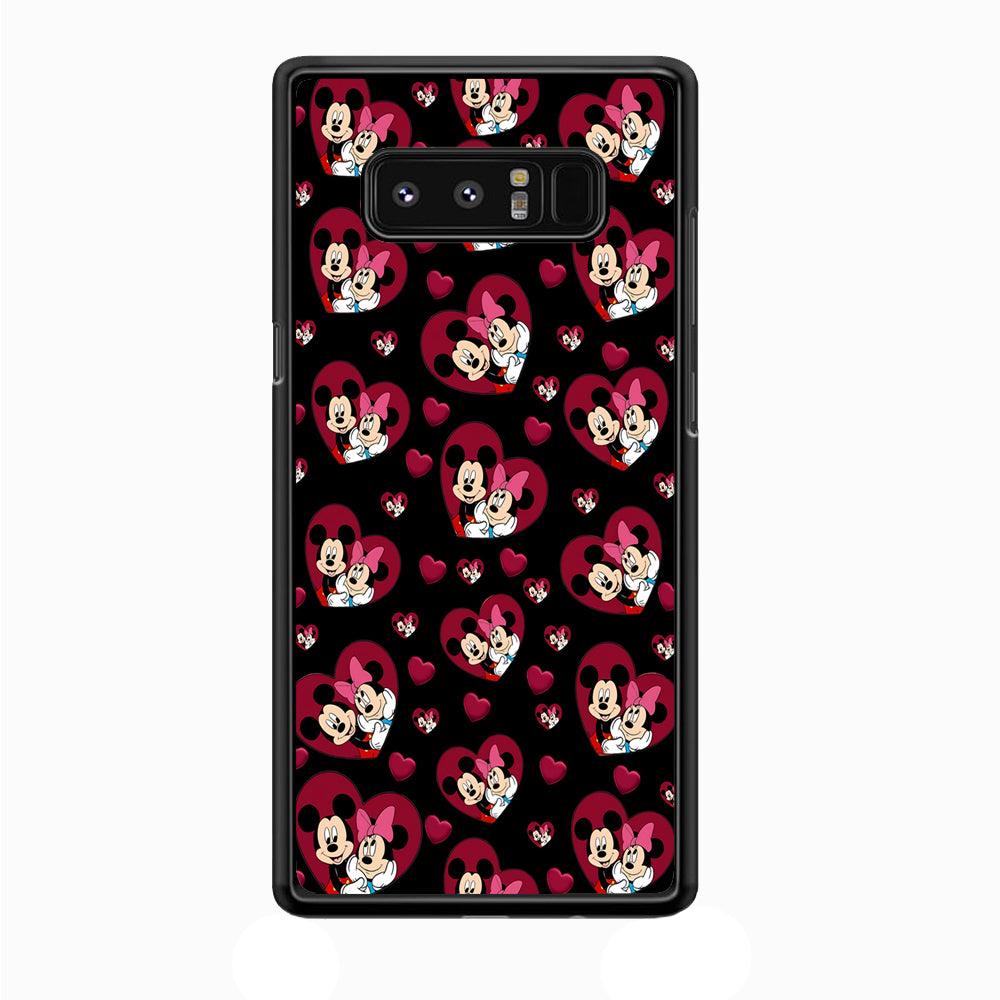 Girly Mickey Mouse Couple Samsung Galaxy Note 8 Case-Plastic / Full Wrap (3D Case)-Xtracase