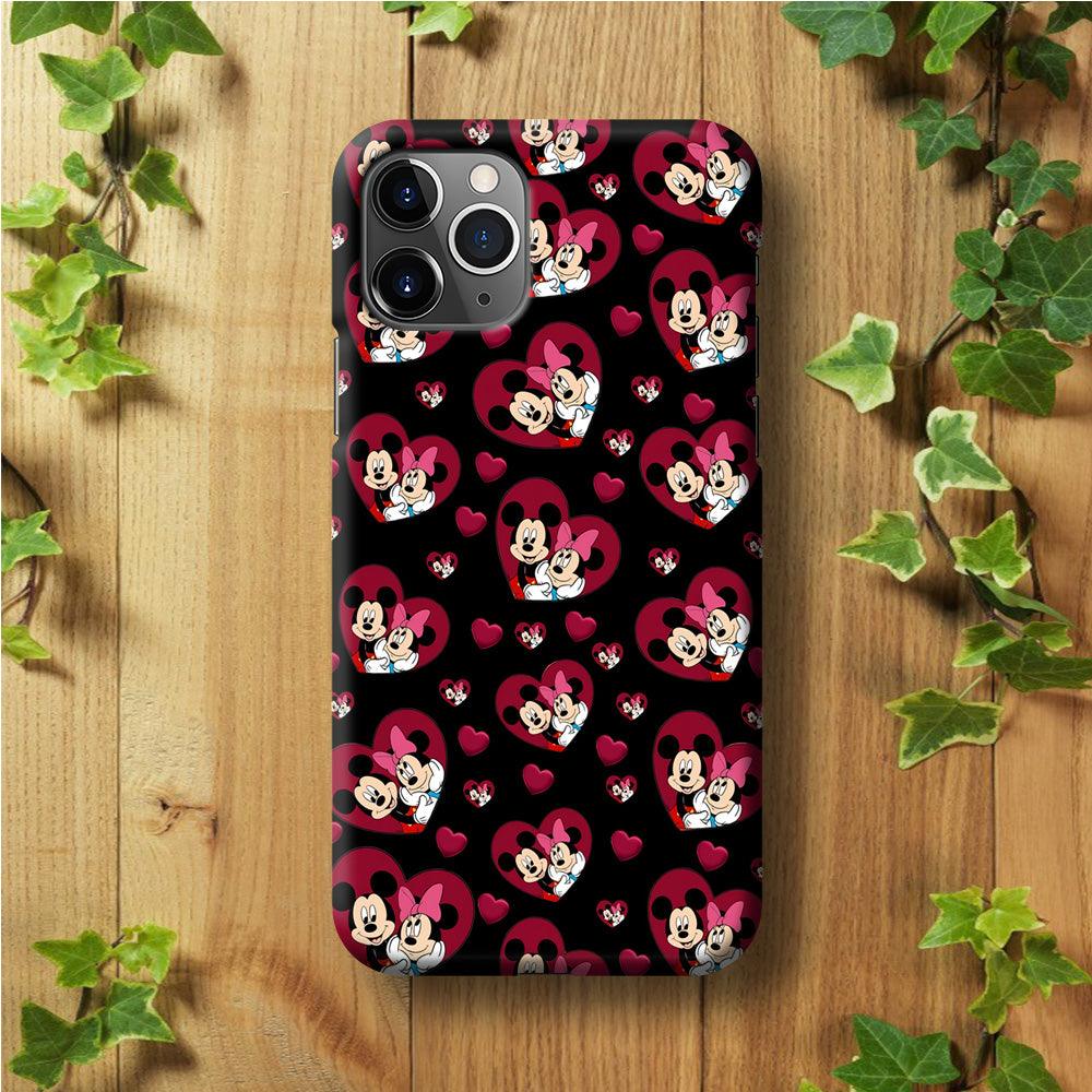Girly Mickey Mouse Couple iPhone 11 Pro Case-Plastic / Full Wrap (3D Case)-Xtracase