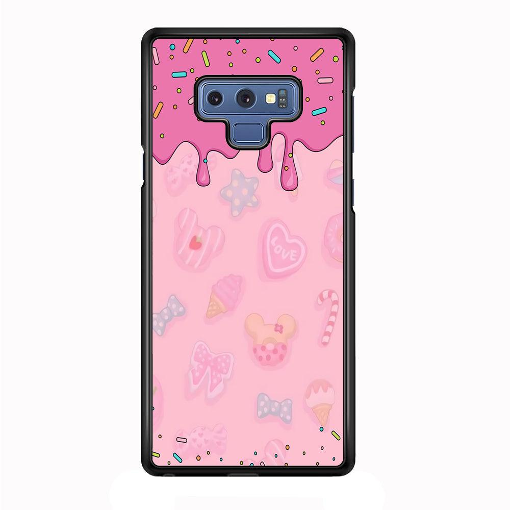 Girly Sweet Pink Cream Samsung Galaxy Note 9 Case-Plastic / Full Wrap (3D Case)-Xtracase