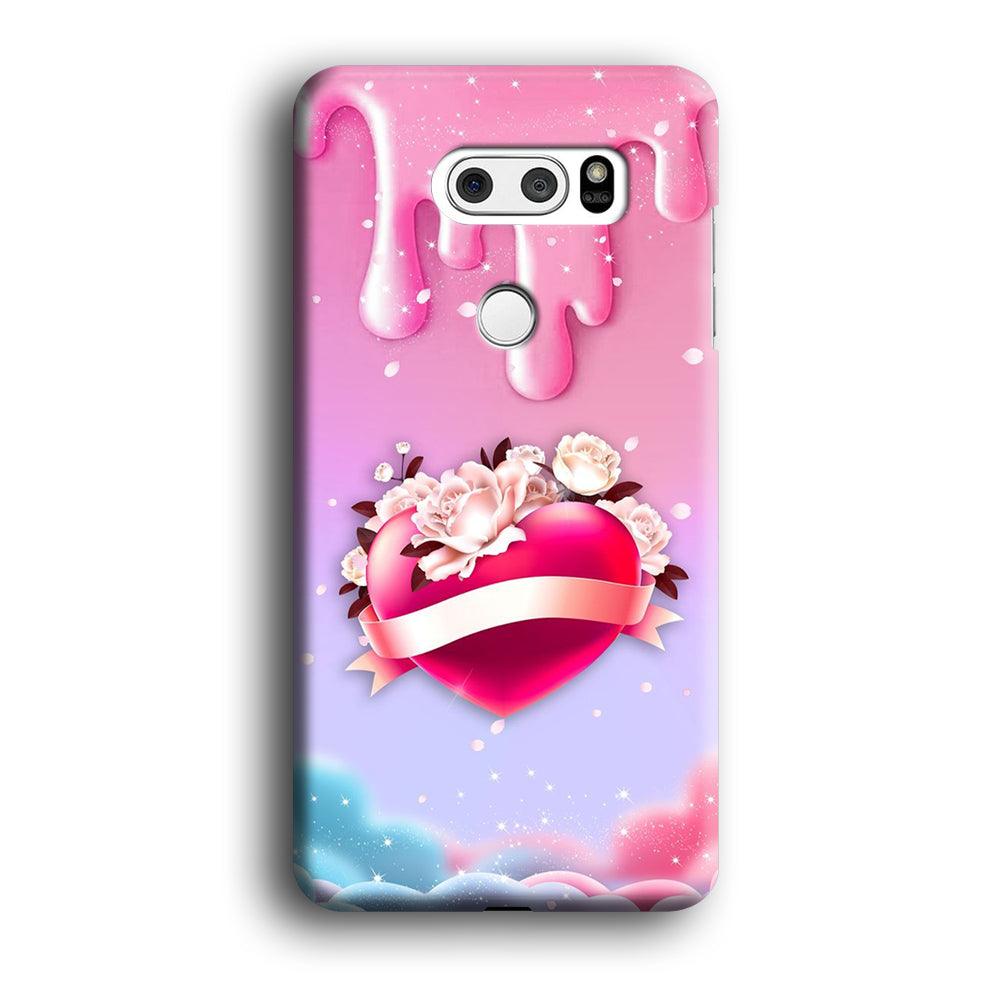 Girly Cute Love Roses LG V30 3D Case-Xtracase