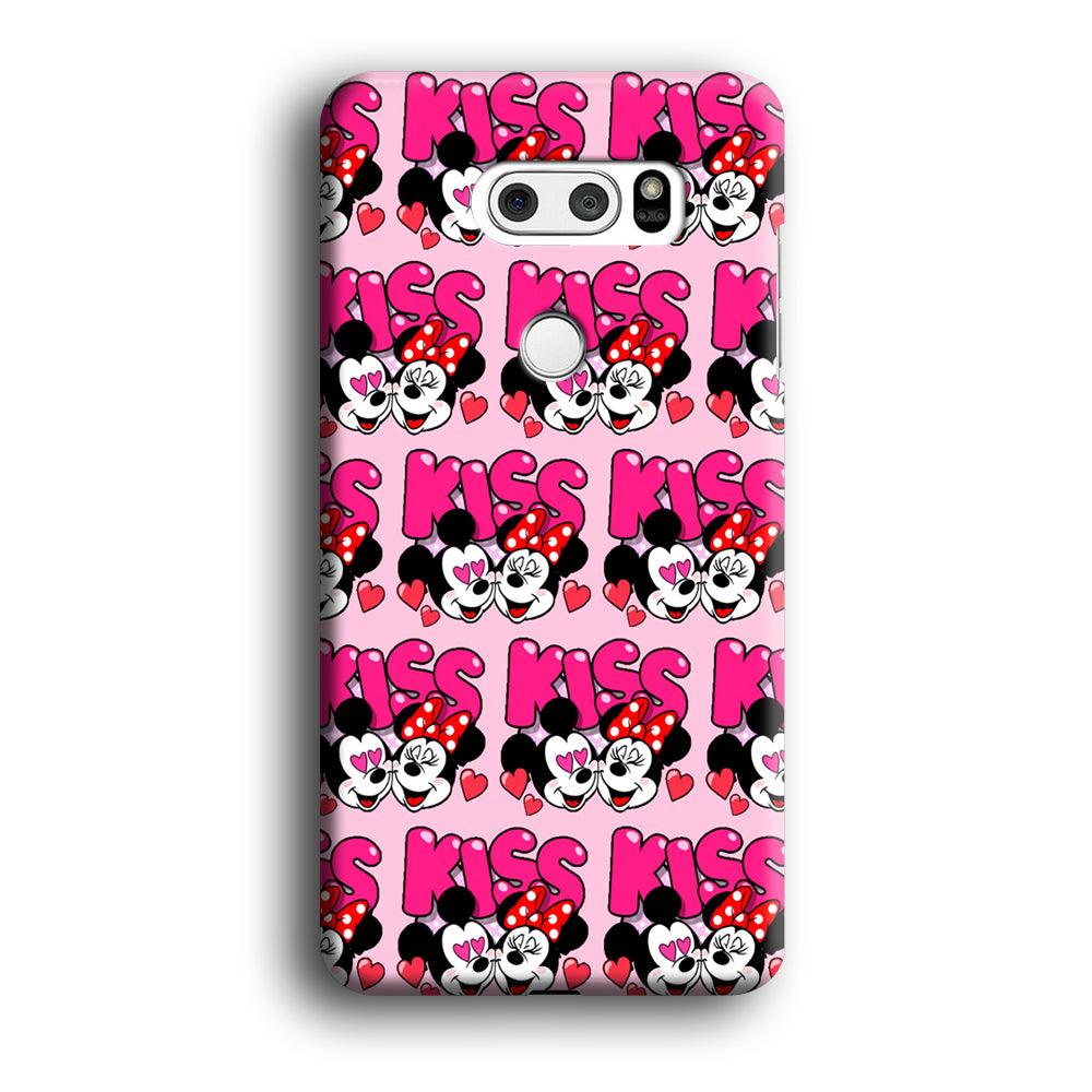 Girly Kiss Mickey Mouse Couple LG V30 3D Case-Xtracase