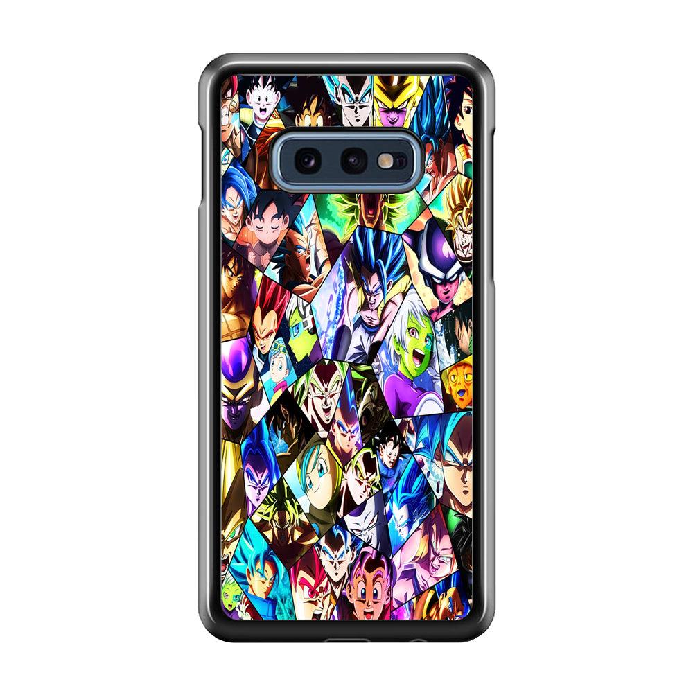 Goku And All Characters Samsung Galaxy S10E Case-Rubber / Black (2D Case)-Xtracase