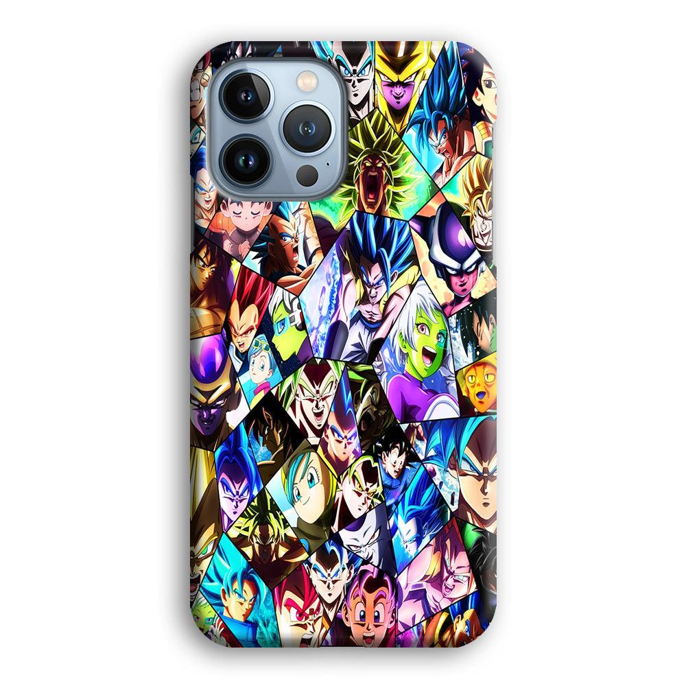 Goku And All Characters iPhone 13 Pro Case-Plastic / Full Wrap (3D Case)-Xtracase