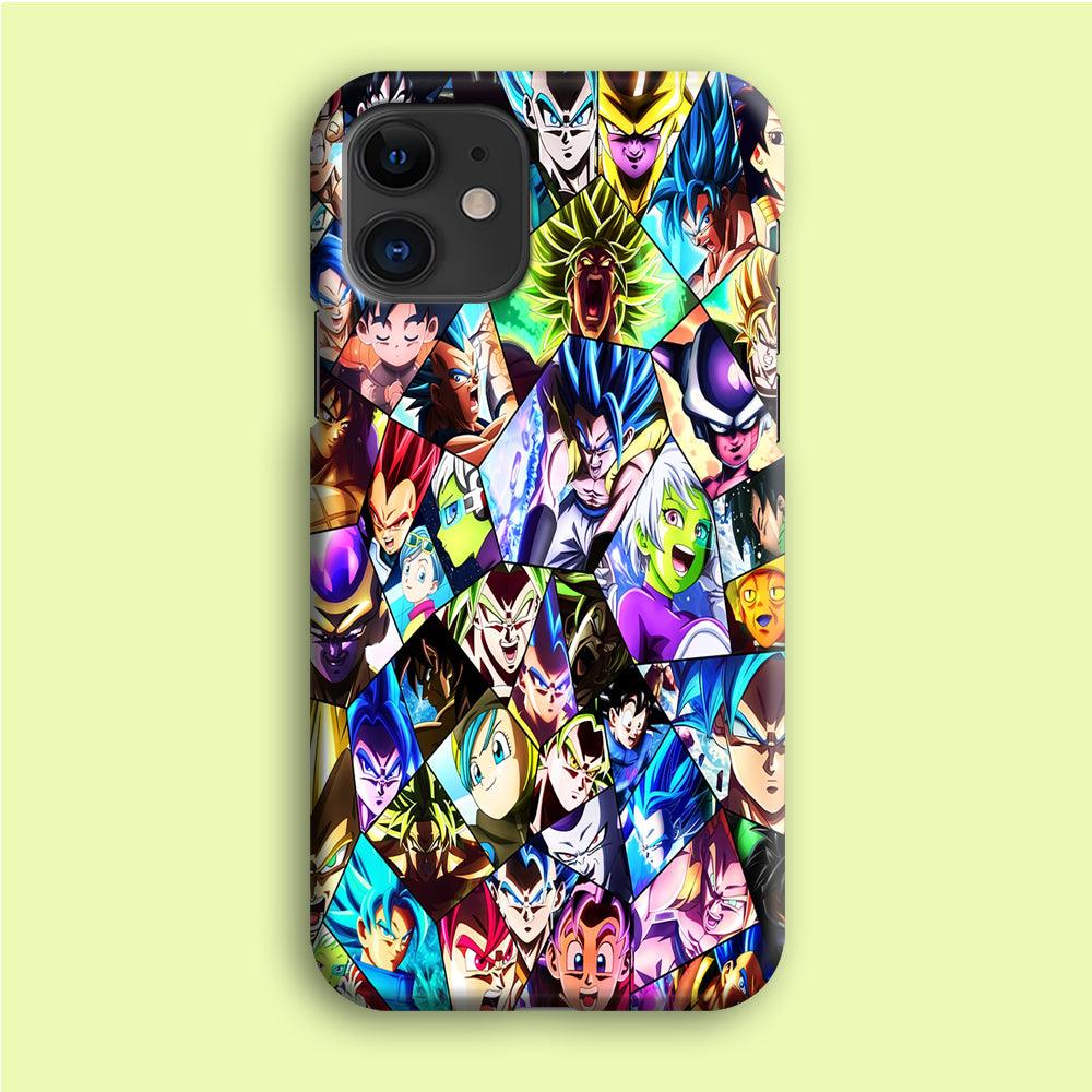 Goku And All Characters iPhone 12 Case-Plastic / Full Wrap (3D Case)-Xtracase
