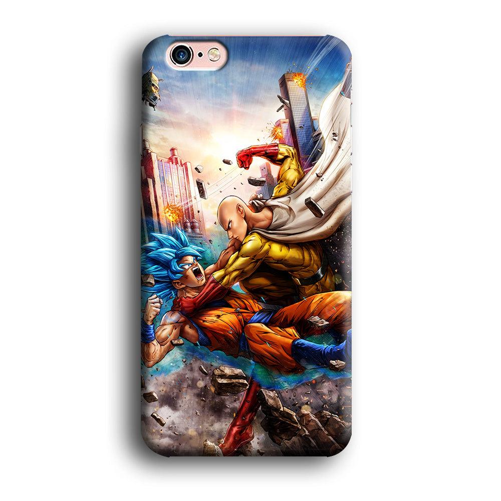 Goku VS Saitama iPhone 6 | 6s Case-Plastic / Full Wrap (3D Case)-Xtracase