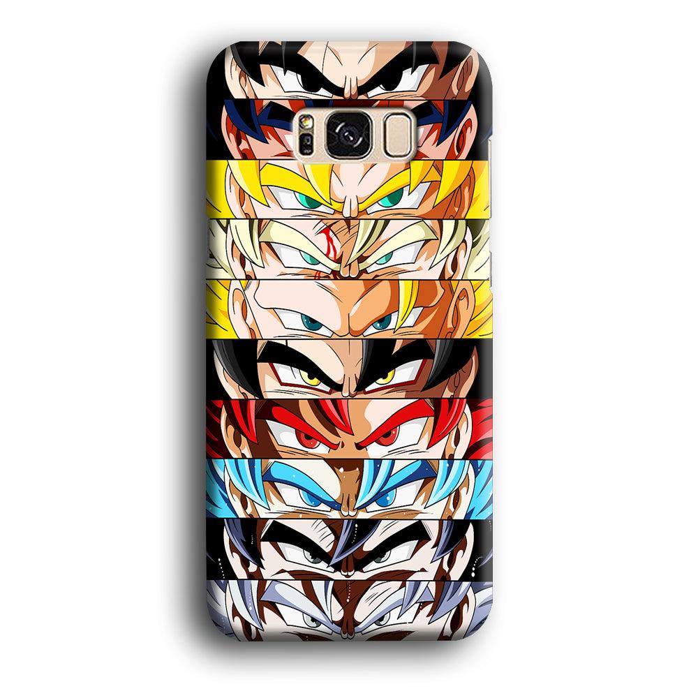 Goku's Eyes Group Dragon Ball Samsung Galaxy S8 Case-Plastic / Full Wrap (3D Case)-Xtracase