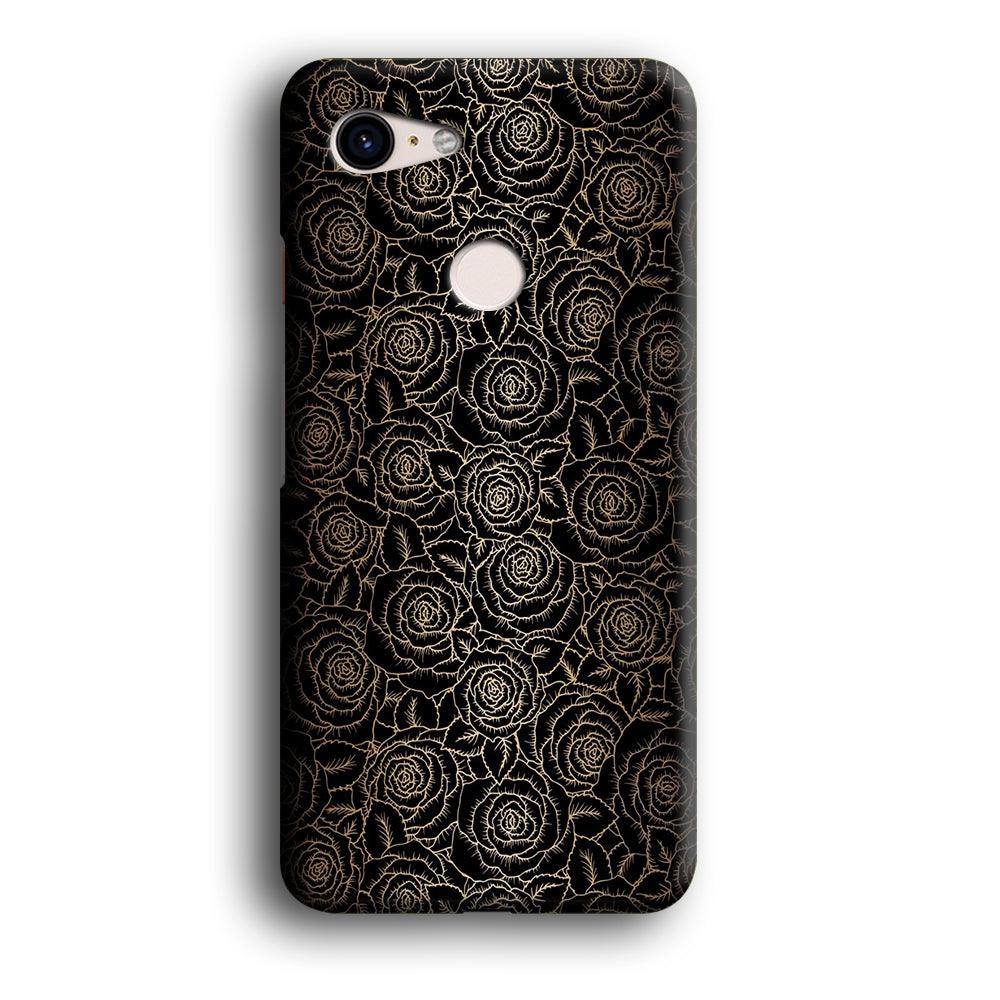 Gold Rose in The Dark Google Pixel 3 XL 3D Case-Xtracase