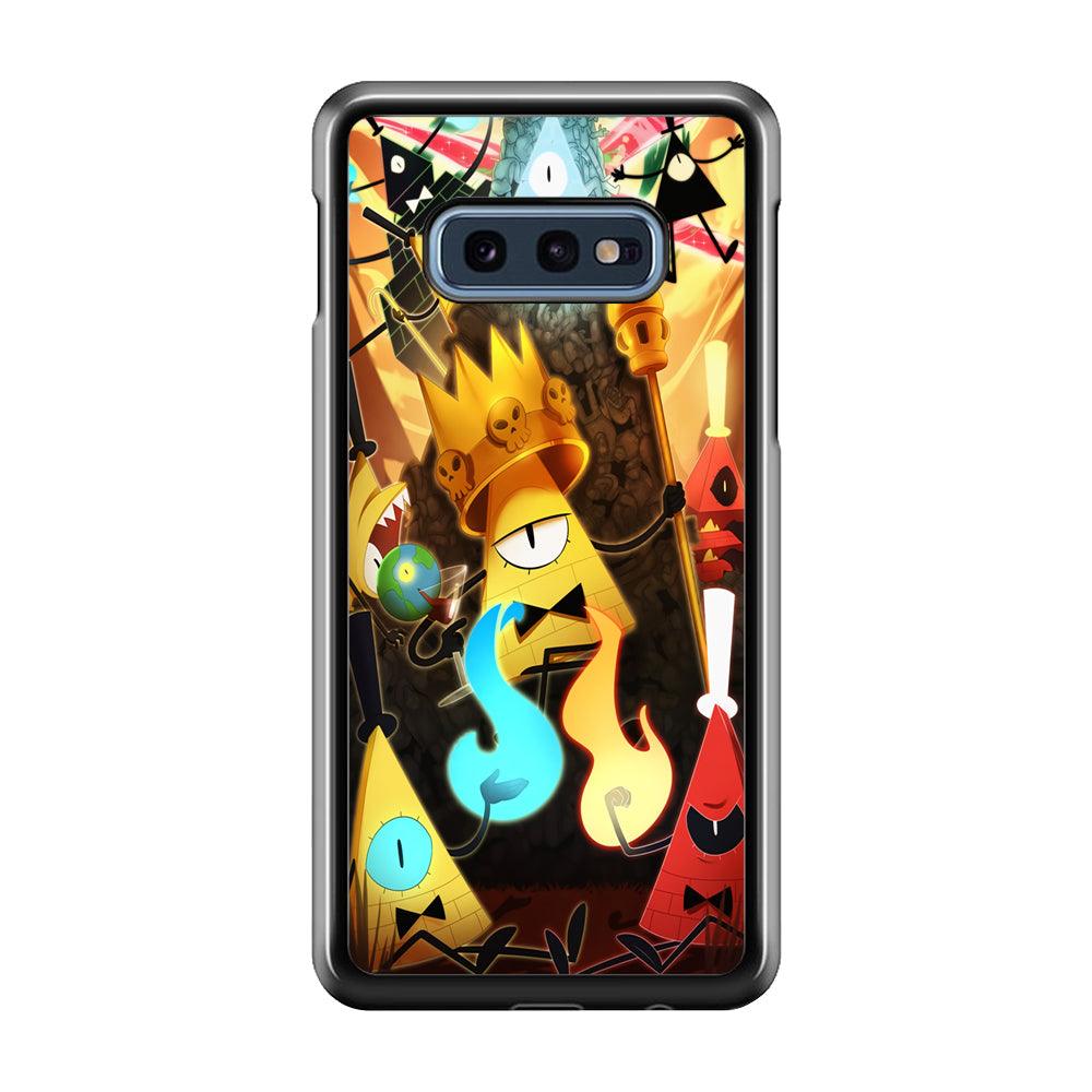 Gravity Falls Bill Cipher King Samsung Galaxy S10E Case-Plastic / Full Wrap (3D Case)-Xtracase