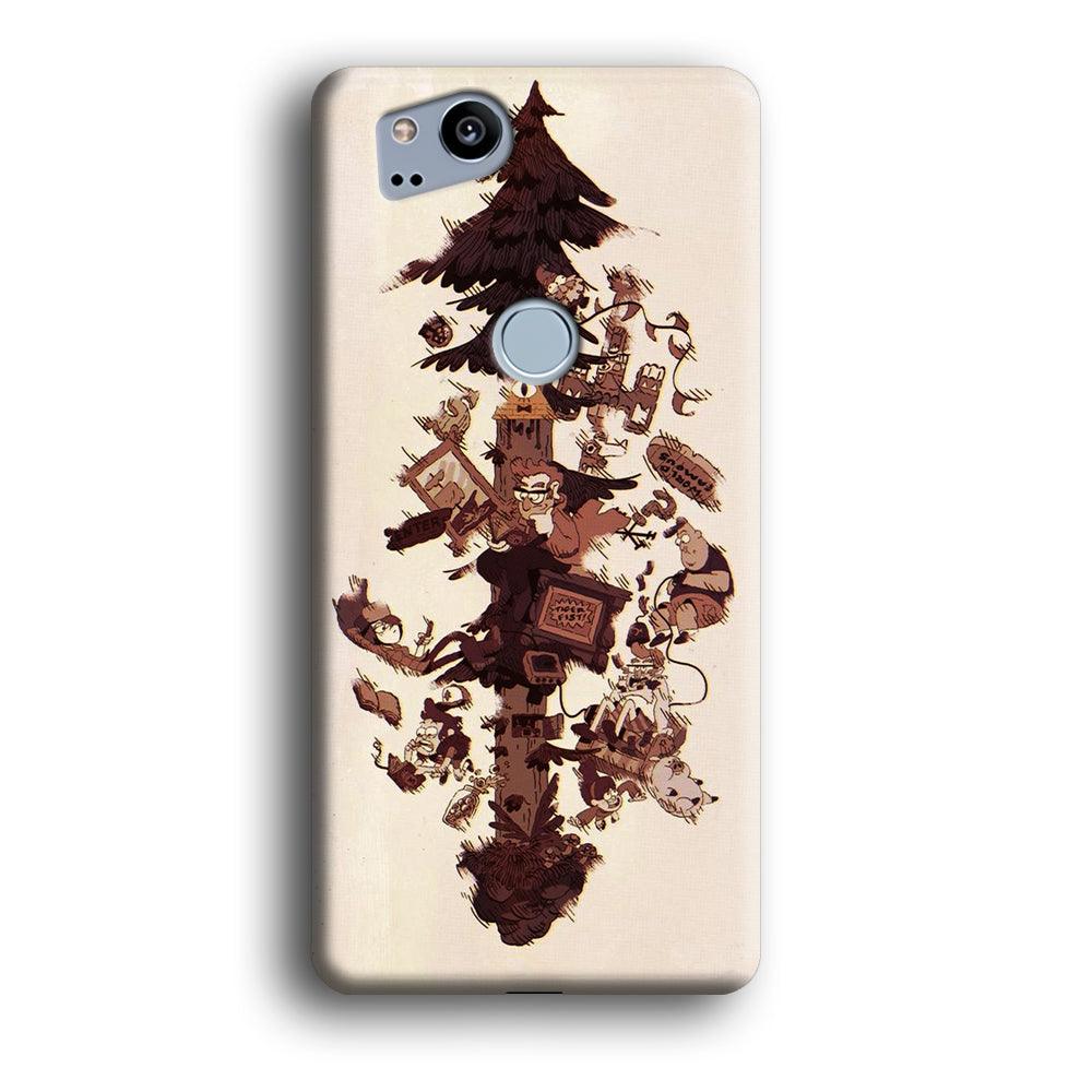 Gravity Falls Family Google Pixel 2 3D Case-Xtracase