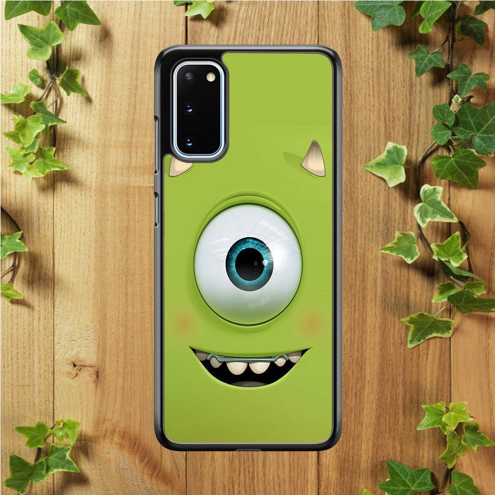 Green Face Monster Galaxy S20 Case-Rubber / Black (2D Case)-Xtracase
