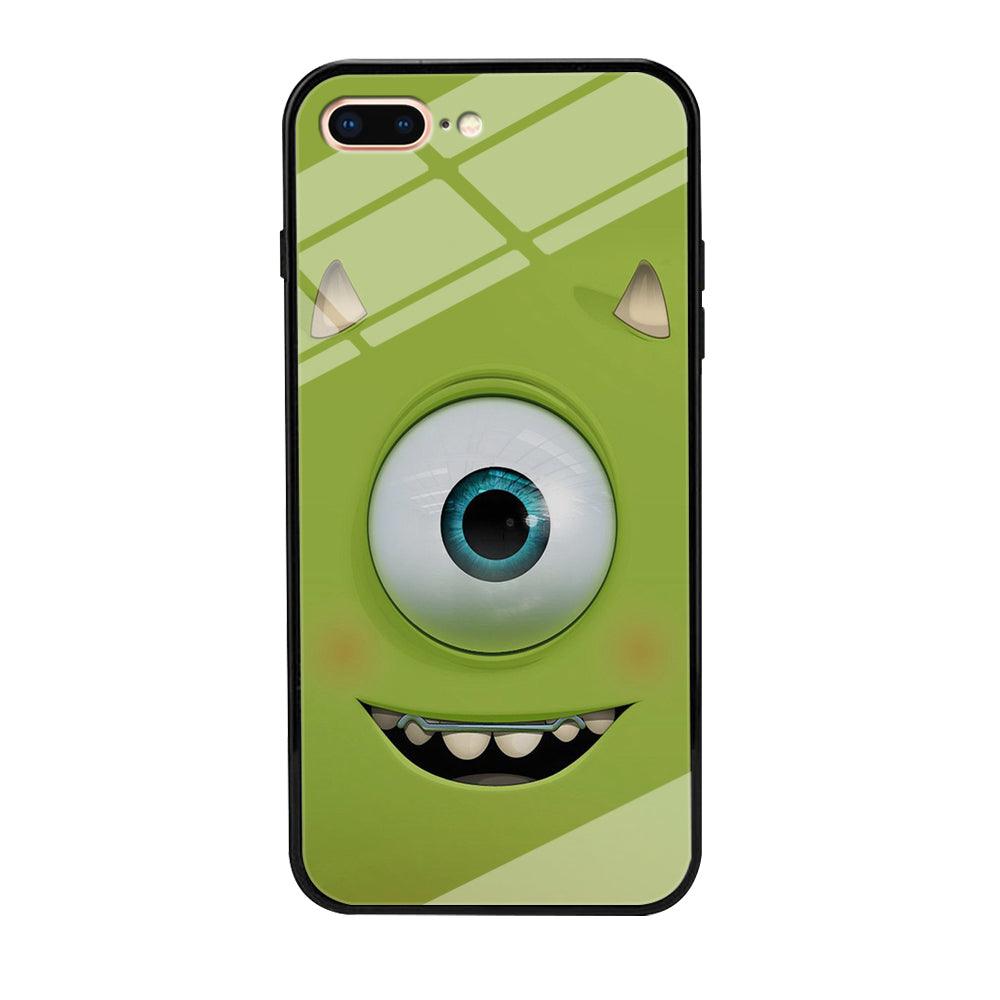 Green Face Monster iPhone 8 Plus Case-Tempered Glass Case-Xtracase