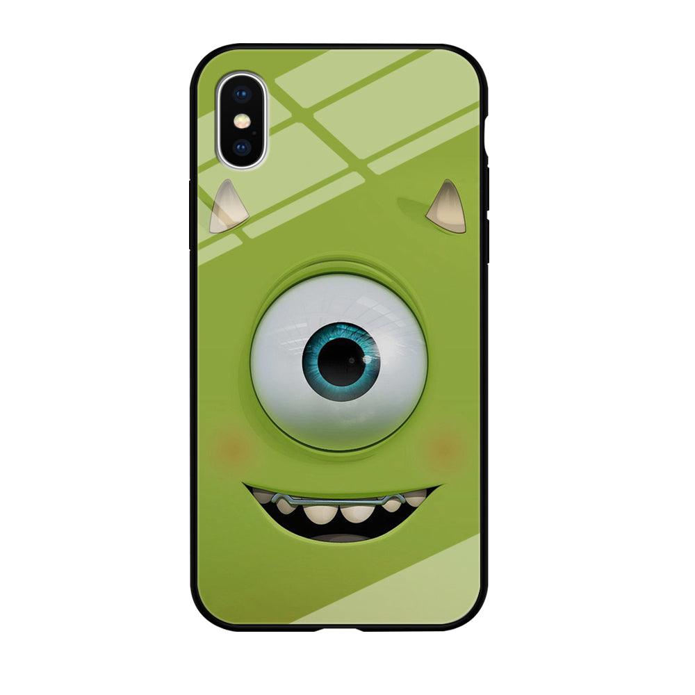 Green Face Monster iPhone Xs Max Case-Tempered Glass Case-Xtracase