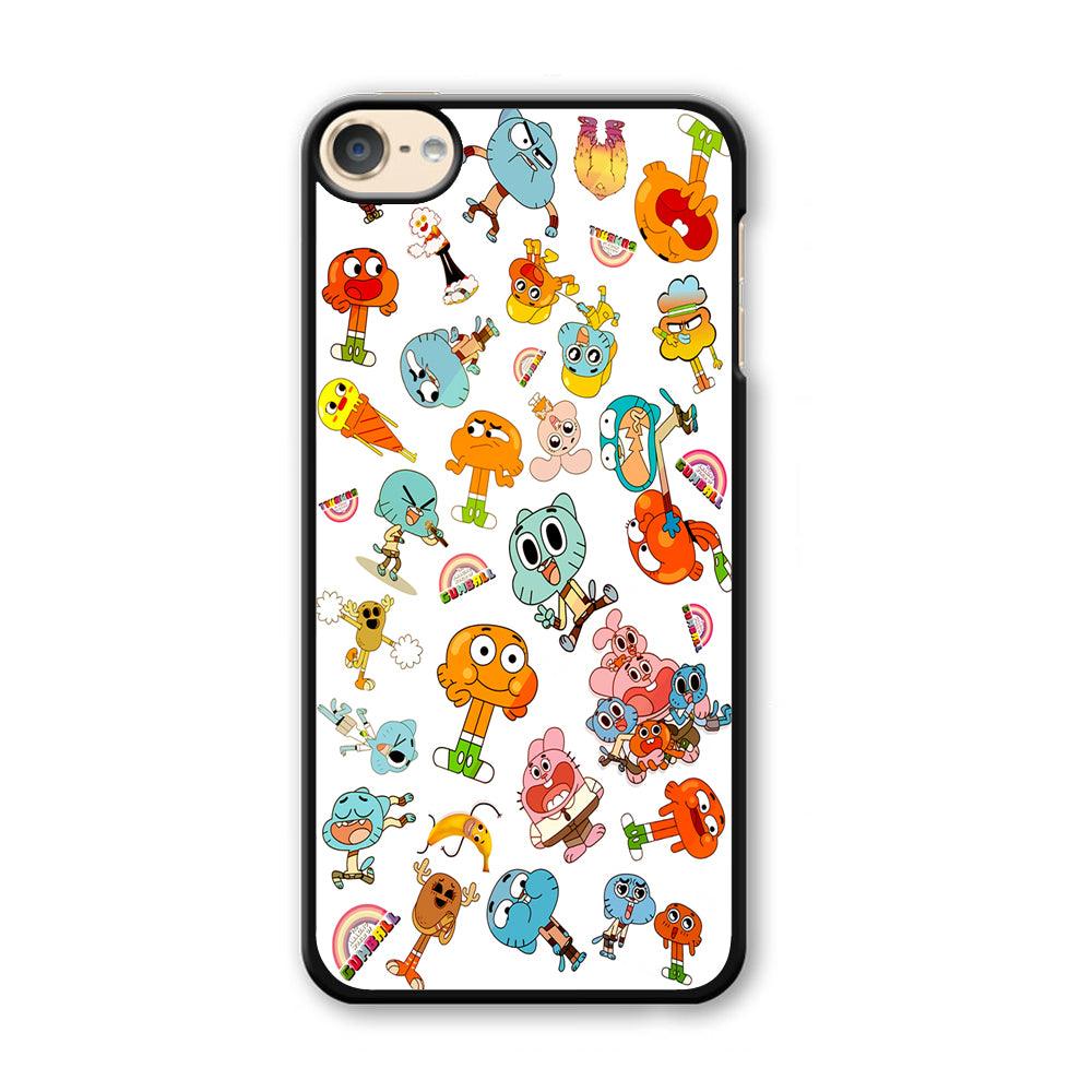 Gumball Doodle iPod Touch 6 Case-Plastic / Full Wrap (3D Case)-Xtracase