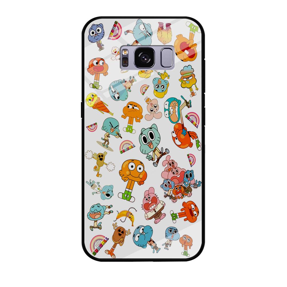 Gumball Doodle Samsung Galaxy S8 Case-Tempered Glass Case-Xtracase