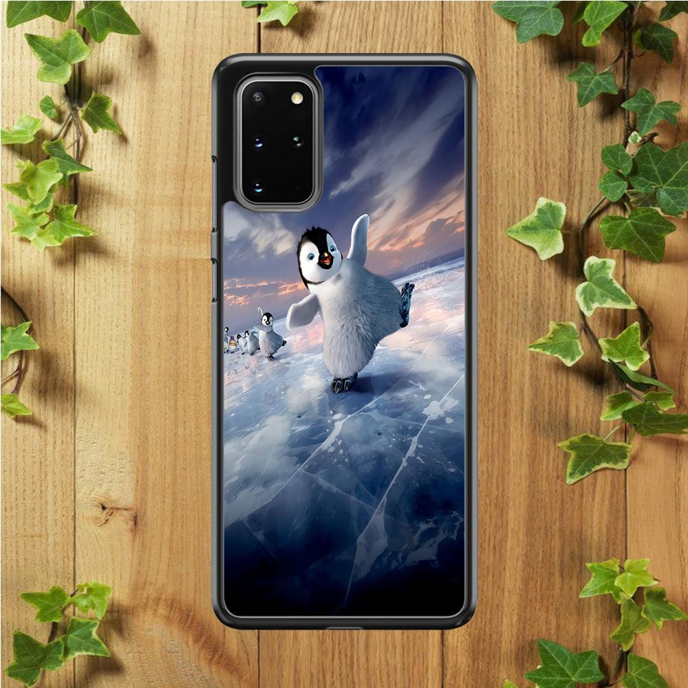 Happy Feet Two Samsung Galaxy S20 Plus Case-Rubber / White (2D Case)-Xtracase