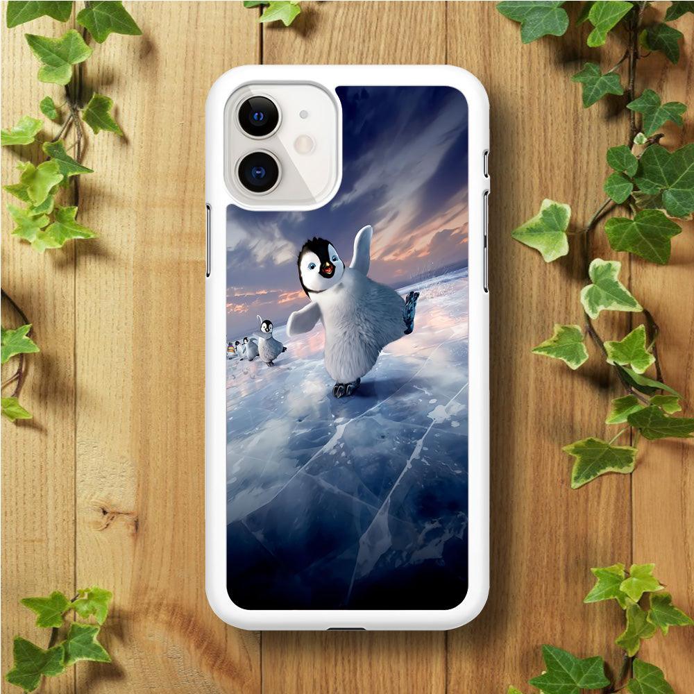 Happy Feet Two iPhone 11 Case-Rubber / White (2D Case)-Xtracase