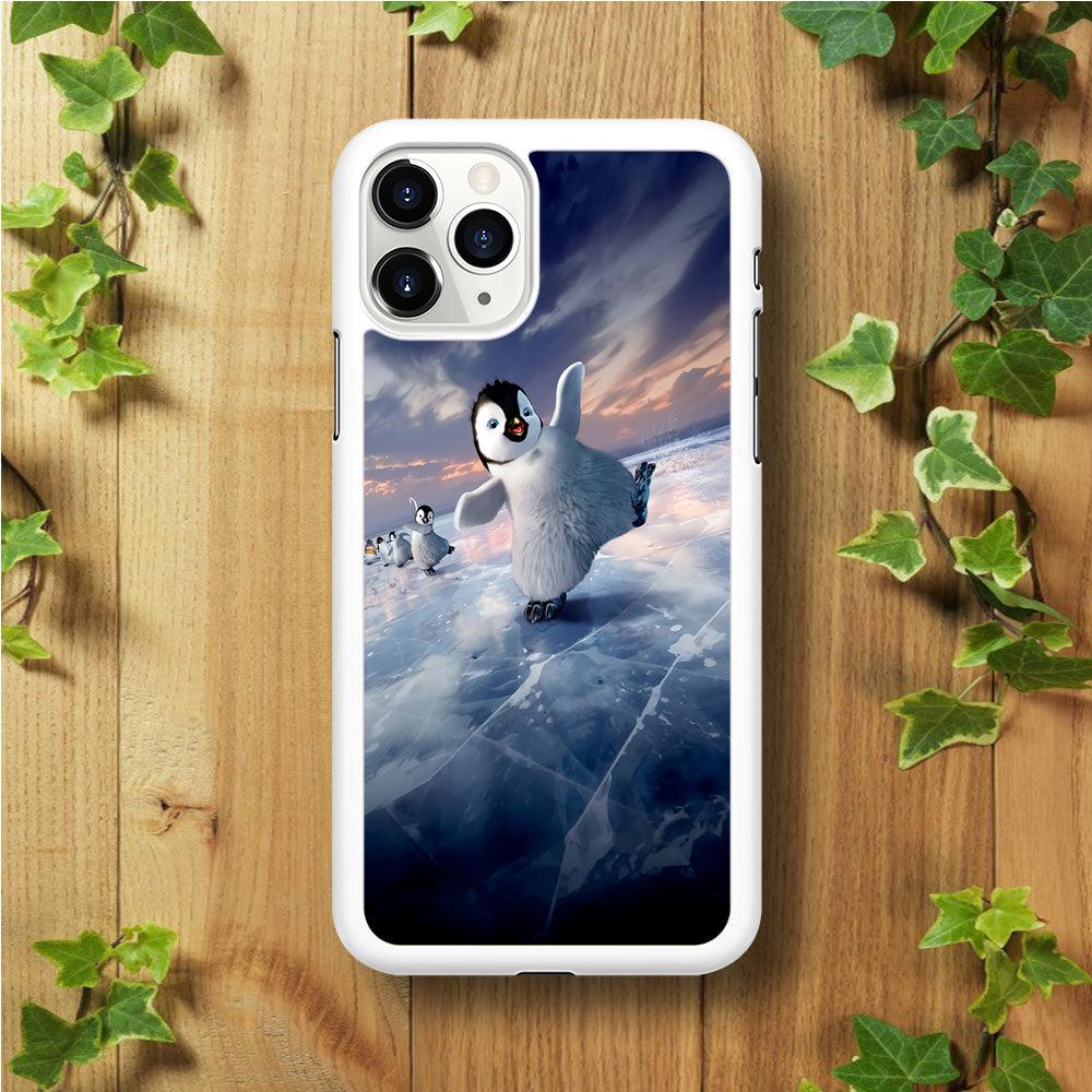 Happy Feet Two iPhone 11 Pro Max Case-Rubber / White (2D Case)-Xtracase