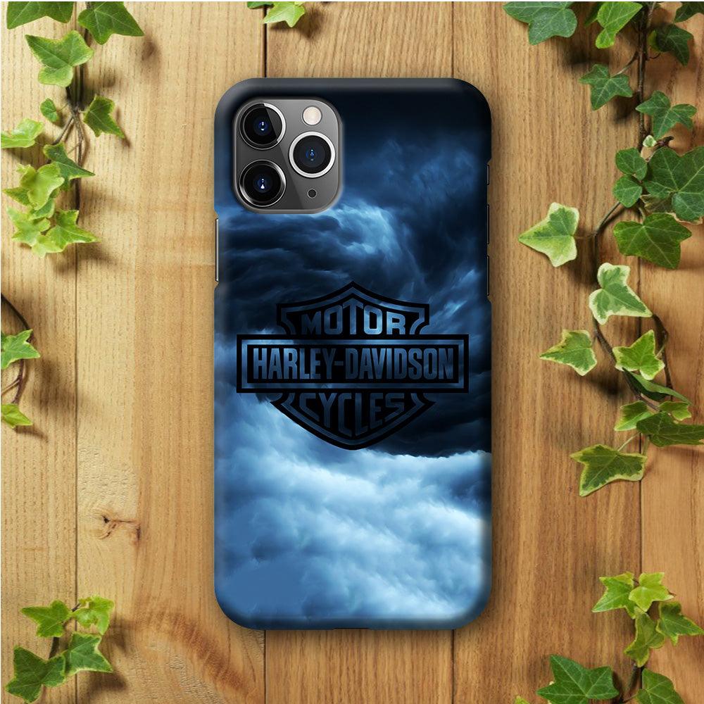 Harley Davidson Cloud iPhone 11 Pro Max Case-Plastic / Full Wrap (3D Case)-Xtracase