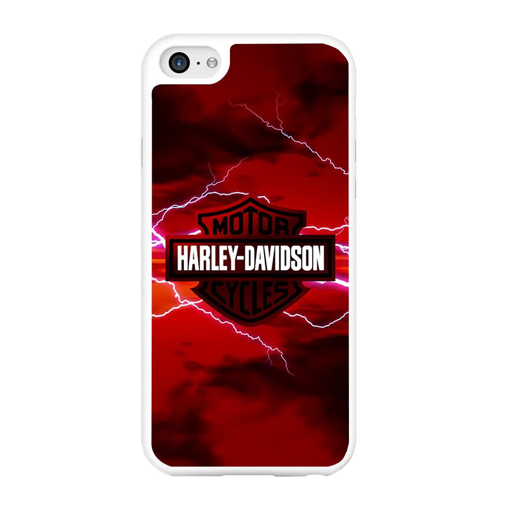 Harley Davidson Red Sky iPhone 6 | 6s Case-Rubber / White (2D Case)-Xtracase