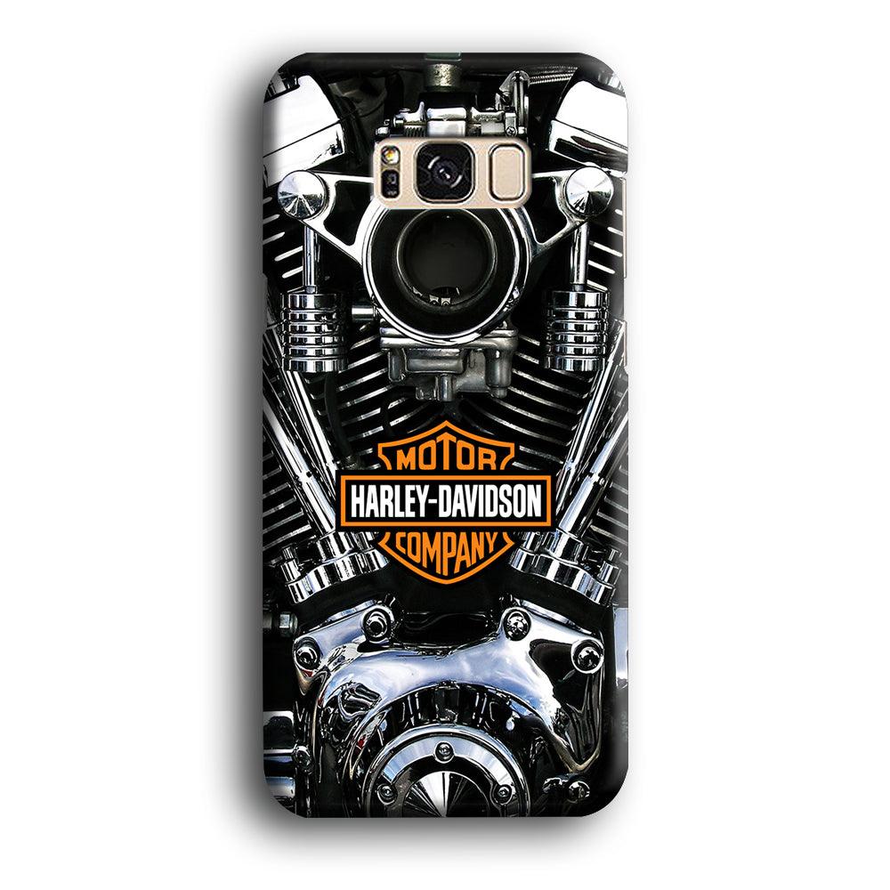 Harley Engine Motif Samsung Galaxy S8 Case-Plastic / Full Wrap (3D Case)-Xtracase
