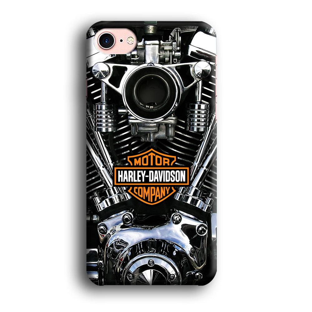 Harley Engine Motif iPhone 7 Case-Plastic / Full Wrap (3D Case)-Xtracase