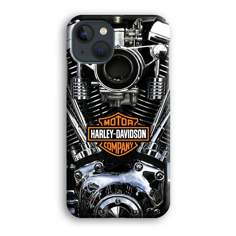 Harley Engine Motif iPhone 13 Case-Plastic / Full Wrap (3D Case)-Xtracase