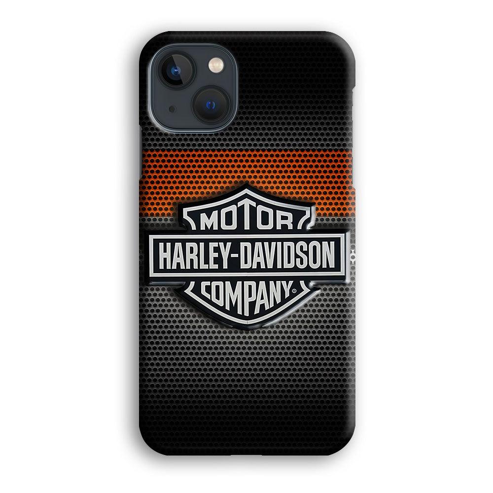 Harley Silver Motif iPhone 13 Case-Plastic / Full Wrap (3D Case)-Xtracase
