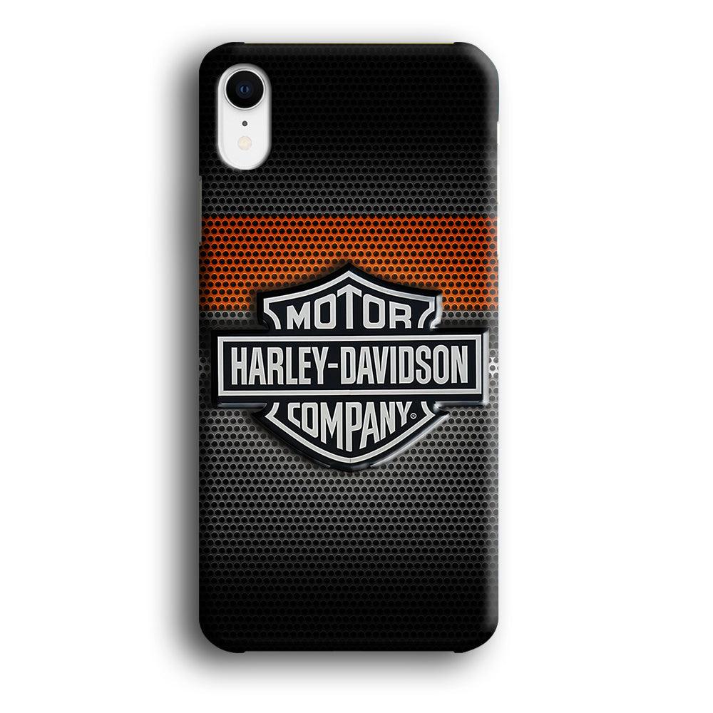 Harley Silver Motif iPhone XR Case-Plastic / Full Wrap (3D Case)-Xtracase