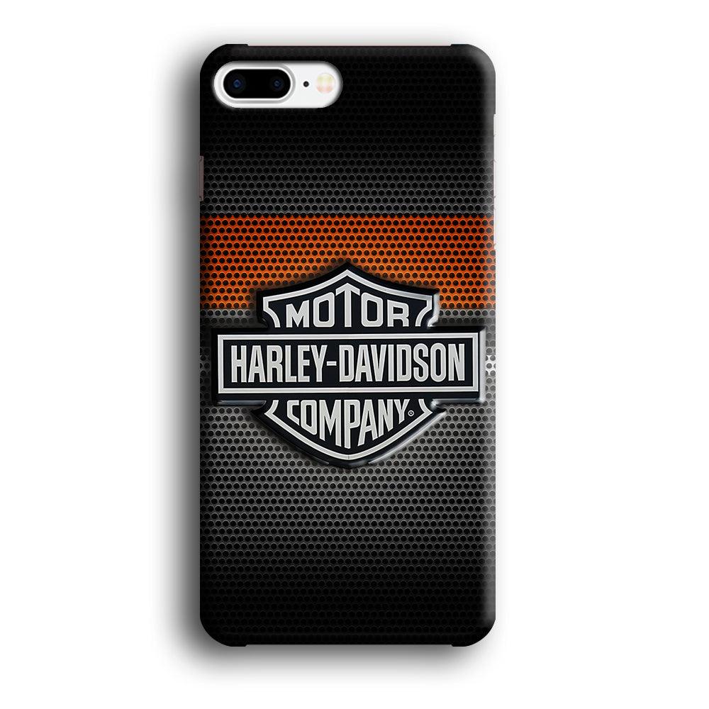 Harley Silver Motif iPhone 7 Plus Case-Plastic / Full Wrap (3D Case)-Xtracase