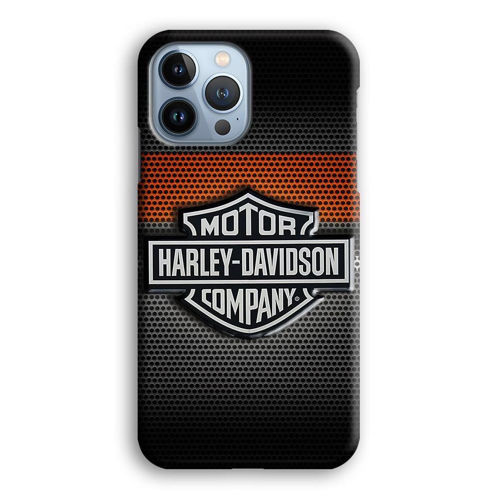 Harley Silver Motif iPhone 13 Pro Case-Plastic / Full Wrap (3D Case)-Xtracase