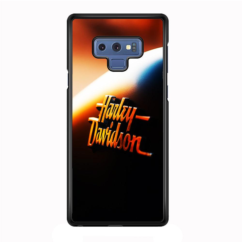 Harley Sunset Motif Samsung Galaxy Note 9 Case-Rubber / White (2D Case)-Xtracase