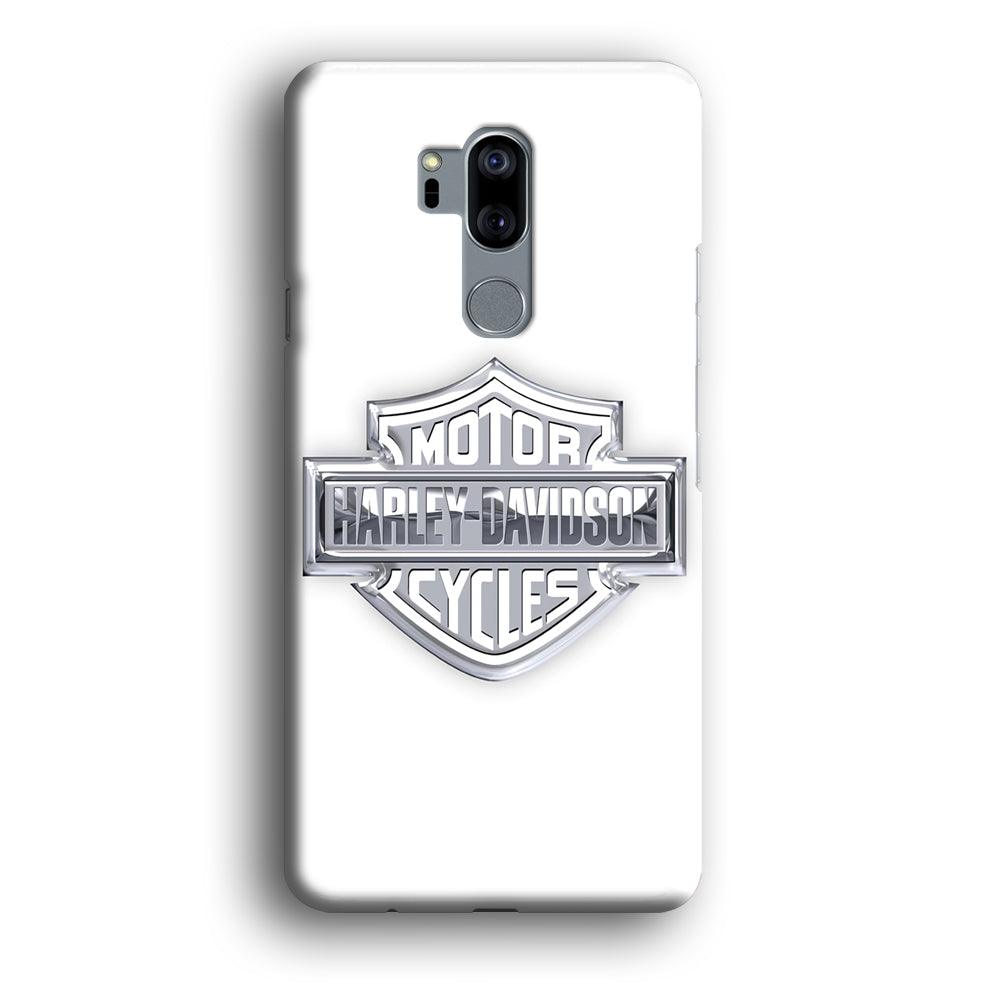 Harley Davidson Logo Silver LG G7 ThinQ 3D Case-Xtracase