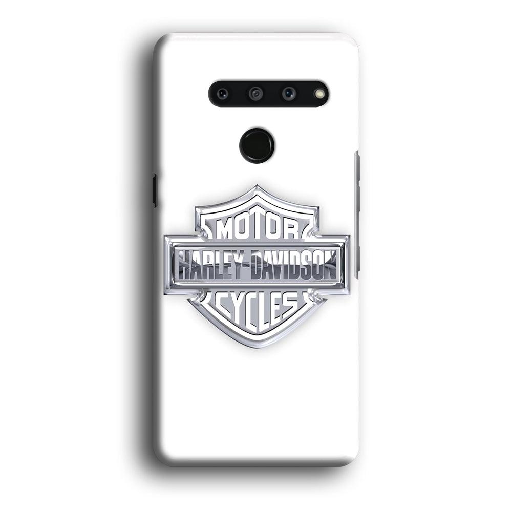 Harley Davidson Logo Silver LG V50 3D Case-Xtracase