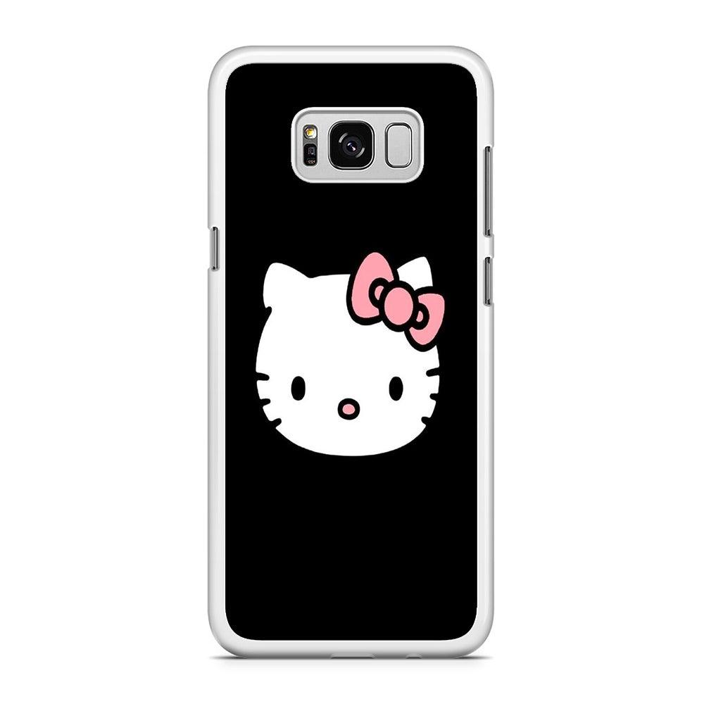 Hello kitty Samsung Galaxy S8 Case-Rubber / White (2D Case)-Xtracase